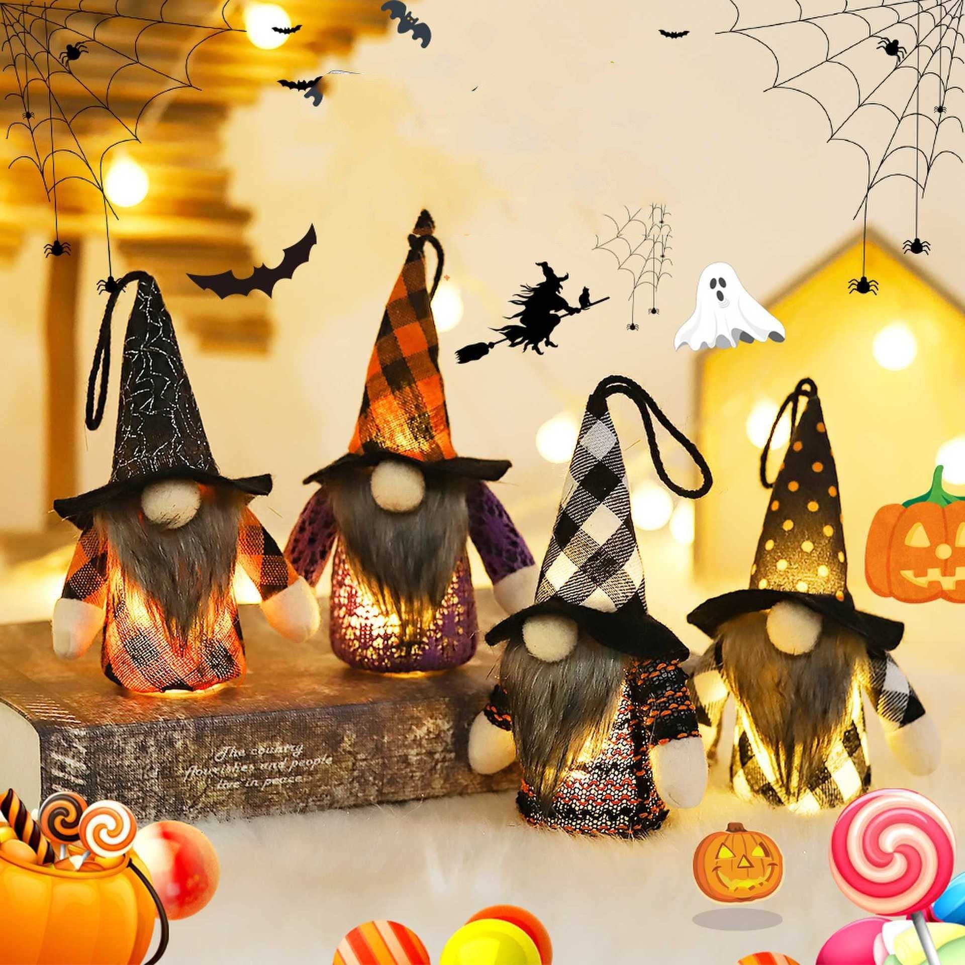 Halloween Supplies Light-emitting Forest Man Doll Pendant